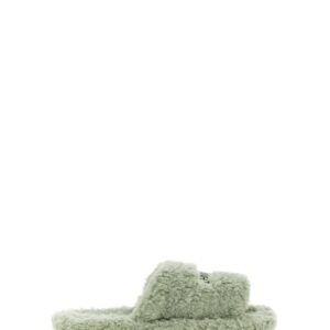 Discover the authentic Hinnominate women's ECOFUR SLIPPER in GREEN