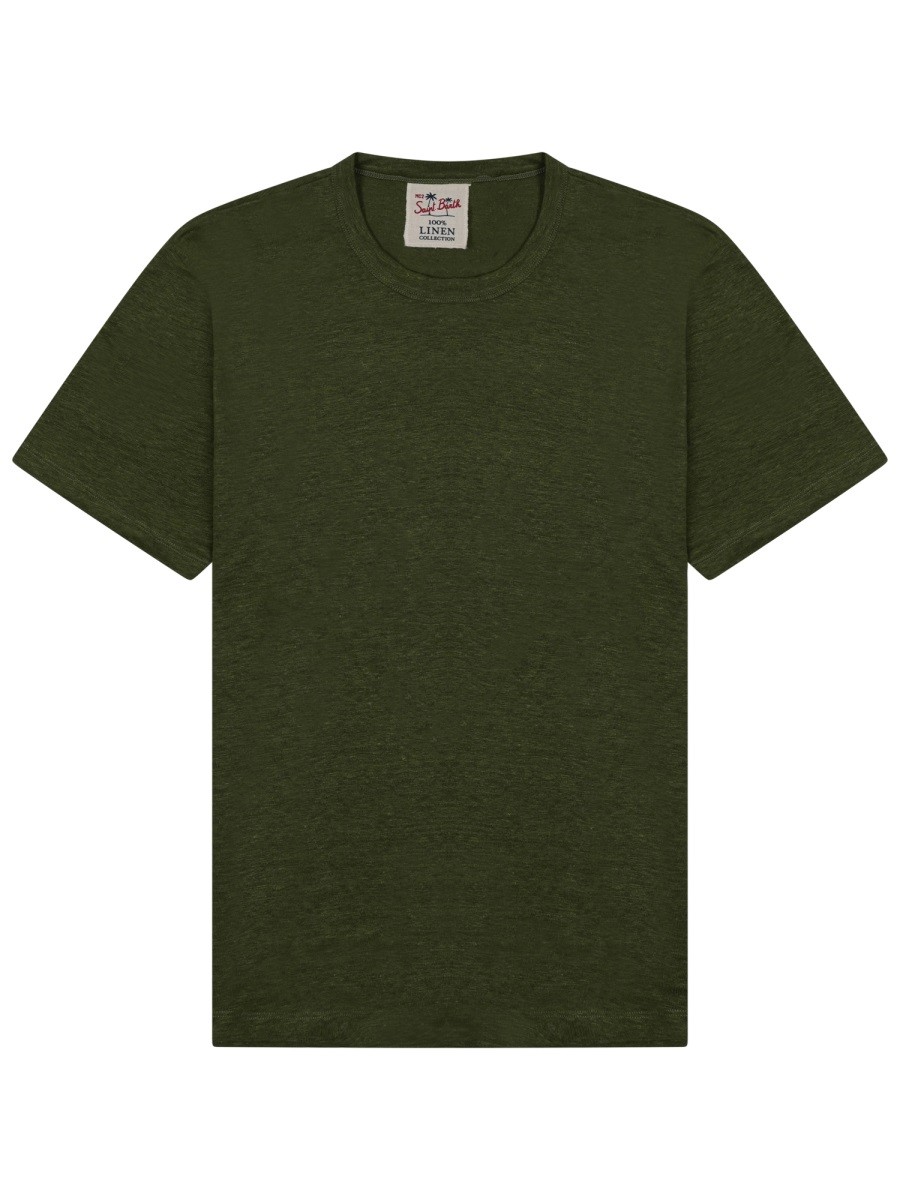 Explore the authentic MC2 SAINT BARTH men's "ECSTASEA" T-SHIRT in Military green