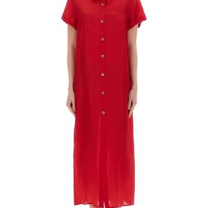 Discover the authentic KHAITE women's "EFFY" DRESS in Red