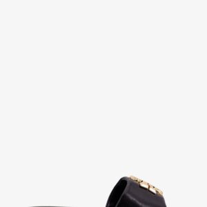 Discover the authentic Tory Burch women's Eleanor leather flat sandals in PERFECT BLACK