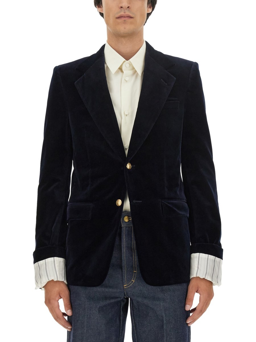 Refresh your wardrobe with the Gucci men's ELEGANT JACKET in Blue