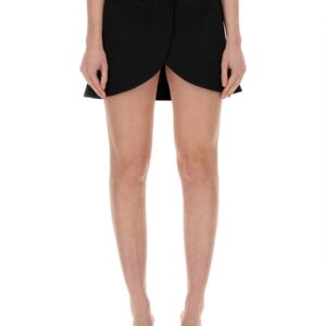 Refresh your wardrobe with the COURREGES women's "ELLIPSE" MINI SKIRT in Black