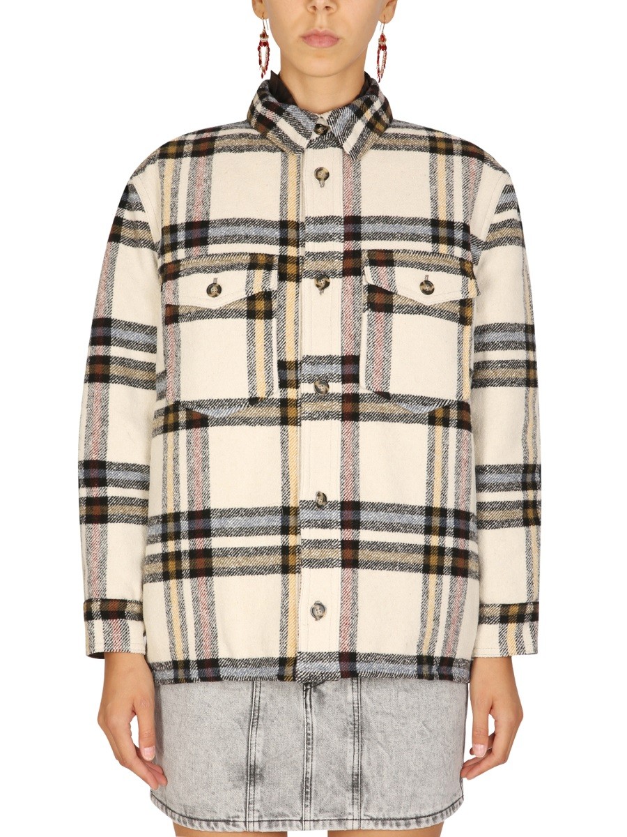 Discover the authentic MARANT ETOILE women's "ERVEY" JACKET in POWDER