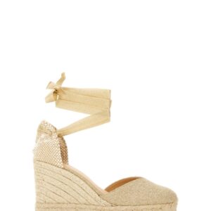 Elevate your look with the Castaner women's ESPADRILLE "CLEAR" in gold