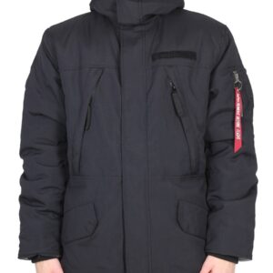 Refresh your wardrobe with the ALPHA INDUSTRIES men's EXPEDITION PARKA in Black