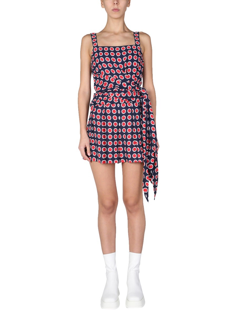 Explore the authentic Boutique Moschino women's "EYELETS" TOP in MULTICOLOUR
