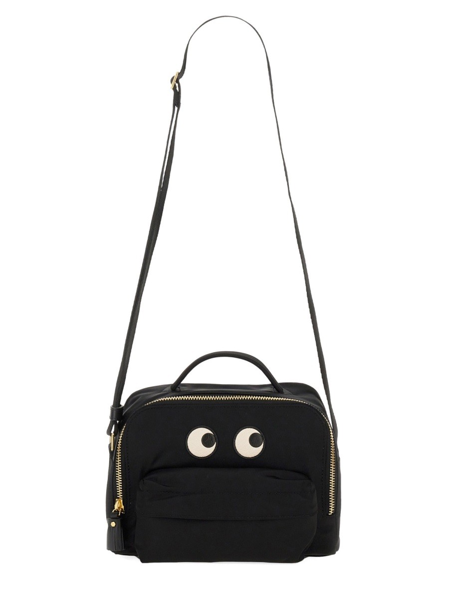 Discover the authentic ANYA HINDMARCH women's BORSA A TRACOLLA "EYES" in Black