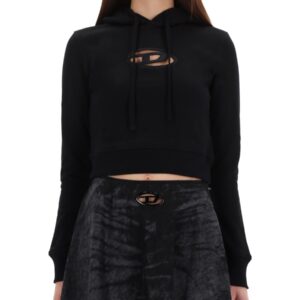 Refresh your wardrobe with the Diesel women's "F-SLIMMY" SWEATSHIRT in Black
