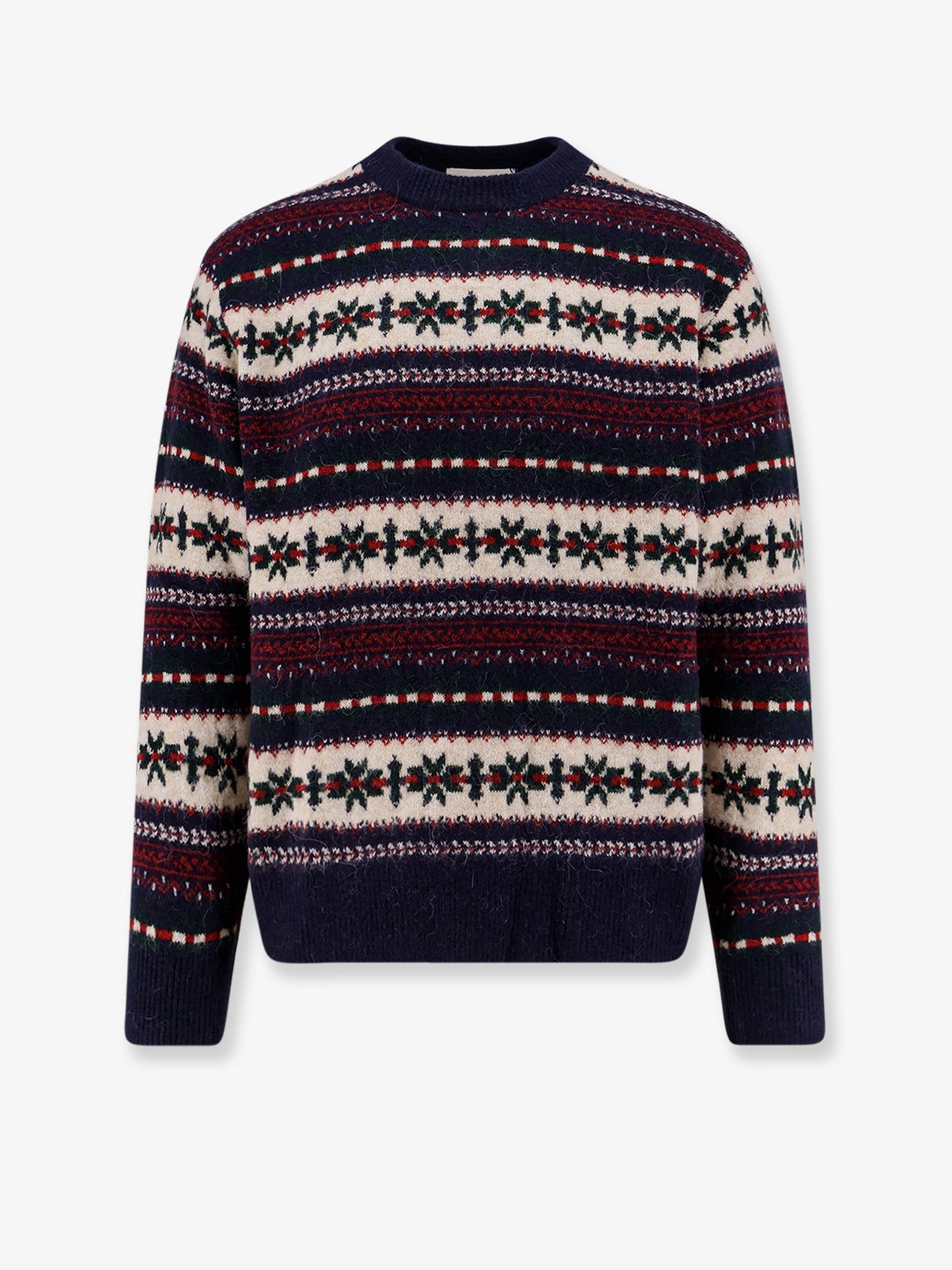 Discover the authentic DUNST unisex Fairisle Unisex sweater in Blue