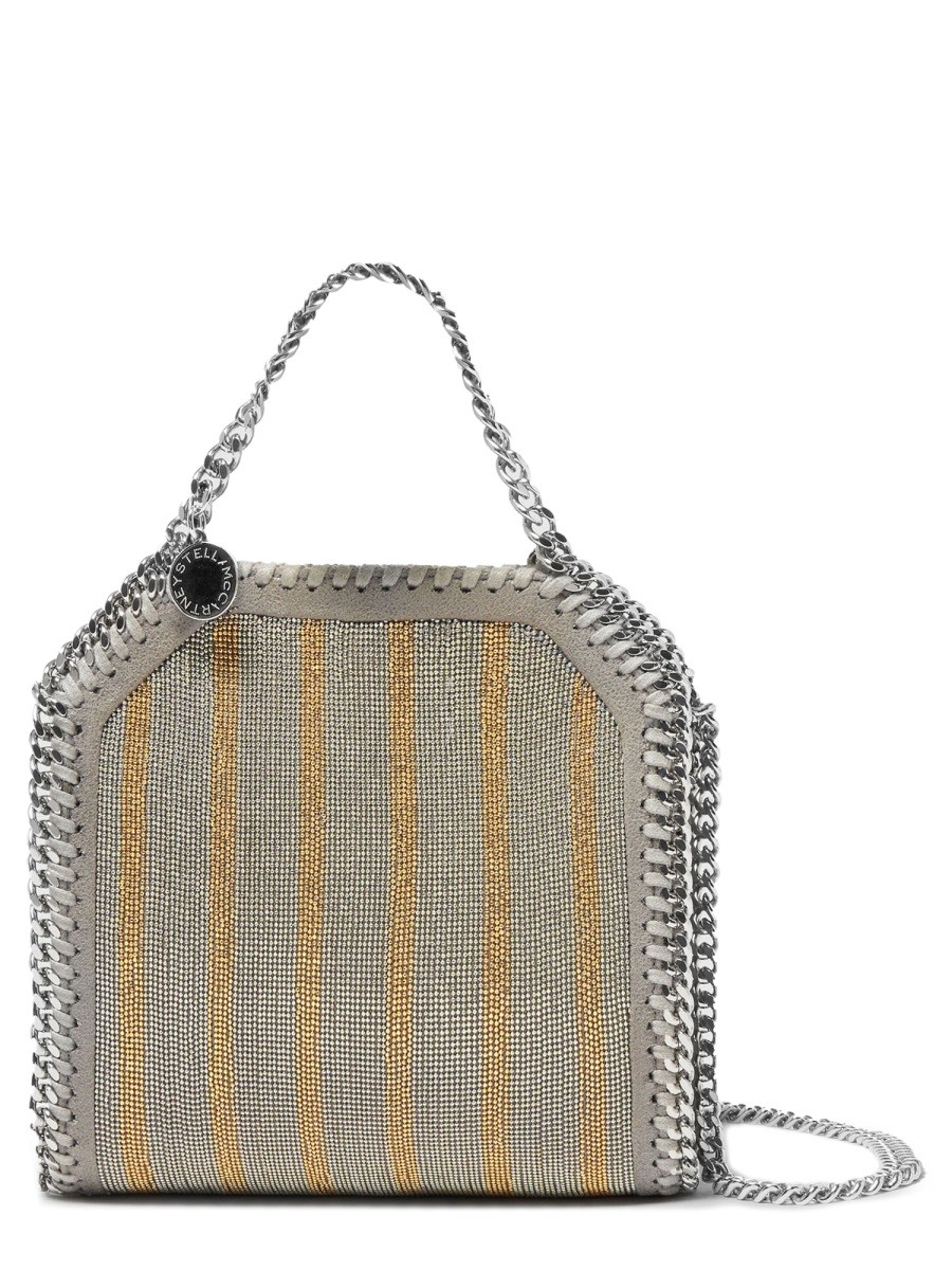 Discover the authentic stella mccartney women's "FALABELLA" MICRO TOTE BAG in Grey