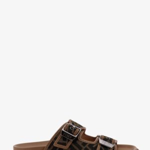 Discover the authentic Fendi men's 'Fendi Feel' sandals in Brown