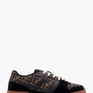 Explore the authentic Fendi men's Fendi Match FF jacquard and suede sneakers