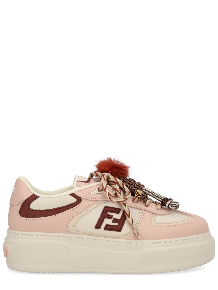 Refresh your wardrobe with the Fendi women's "FENDI MATCH" SNEAKER in beige