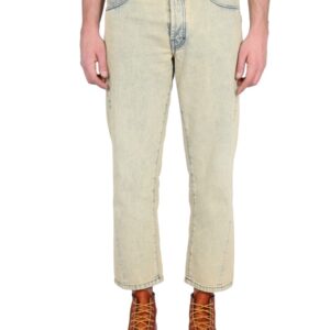 Refresh your wardrobe with the ÉTUDES men's FIVE POCKET JEANS in Yellow
