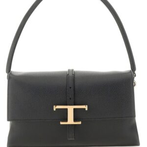 Refresh your wardrobe with the TOD'S women's FLAP BAG "T TIMELESS" in Black