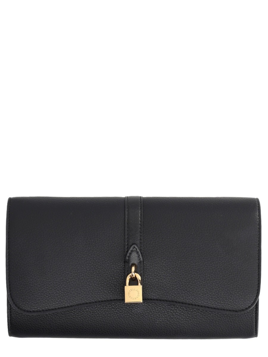 Refresh your wardrobe with the stella mccartney women's "FLAP RYDER" BAG in Black