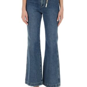Explore the authentic MICHAEL BY MICHAEL KORS women's FLARE FIT JEANS in DENIM