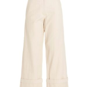 Discover the authentic MONCLER GENIUS women's FLARED PANTS in White