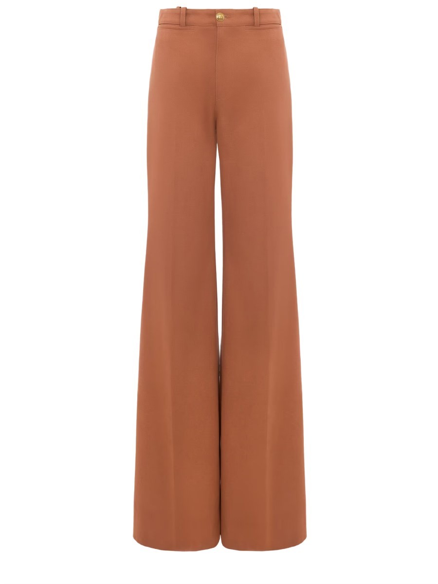 Discover the authentic CHLOÉ women's FLARED PANTS in Brown
