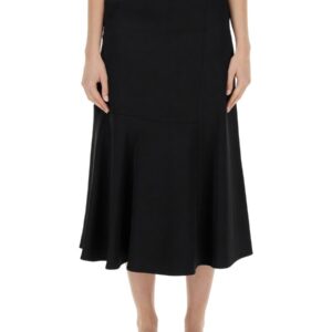 Discover the authentic JIL SANDER women's flared skirt in Black