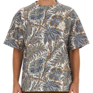 Discover the authentic Etro men's FLORAL PRINT T-SHIRT in White
