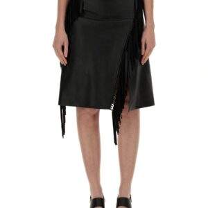 Refresh your wardrobe with the stella mccartney women's FRINGED SKIRT in Black