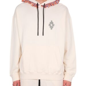 Explore the authentic MARCELO BURLON COUNTY OF MILAN men's FRINGES SWEATSHIRT in POWDER