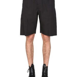 Explore the authentic Alexander Mcqueen men's GABARDINE BERMUDA in Black