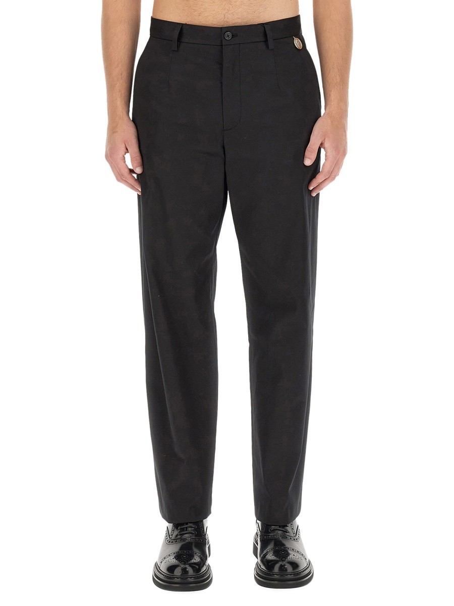 Refresh your wardrobe with the Dolce & Gabbana men's GABARDINE PANTS in Black