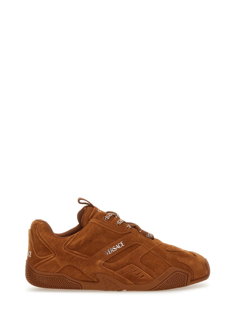 Elevate your look with the Versace women's "GALAXIA" SNEAKER in Brown