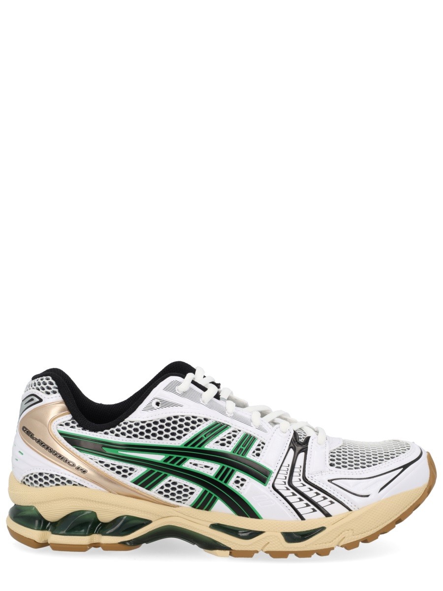 Refresh your wardrobe with the Asics unisex "GEL KAYANO 14" SNEAKER in White