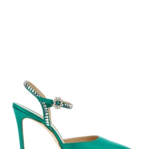 Discover the authentic Stuart Weitzman women's GEMCUT 100 ANKLE STRAP PUMP in GREEN