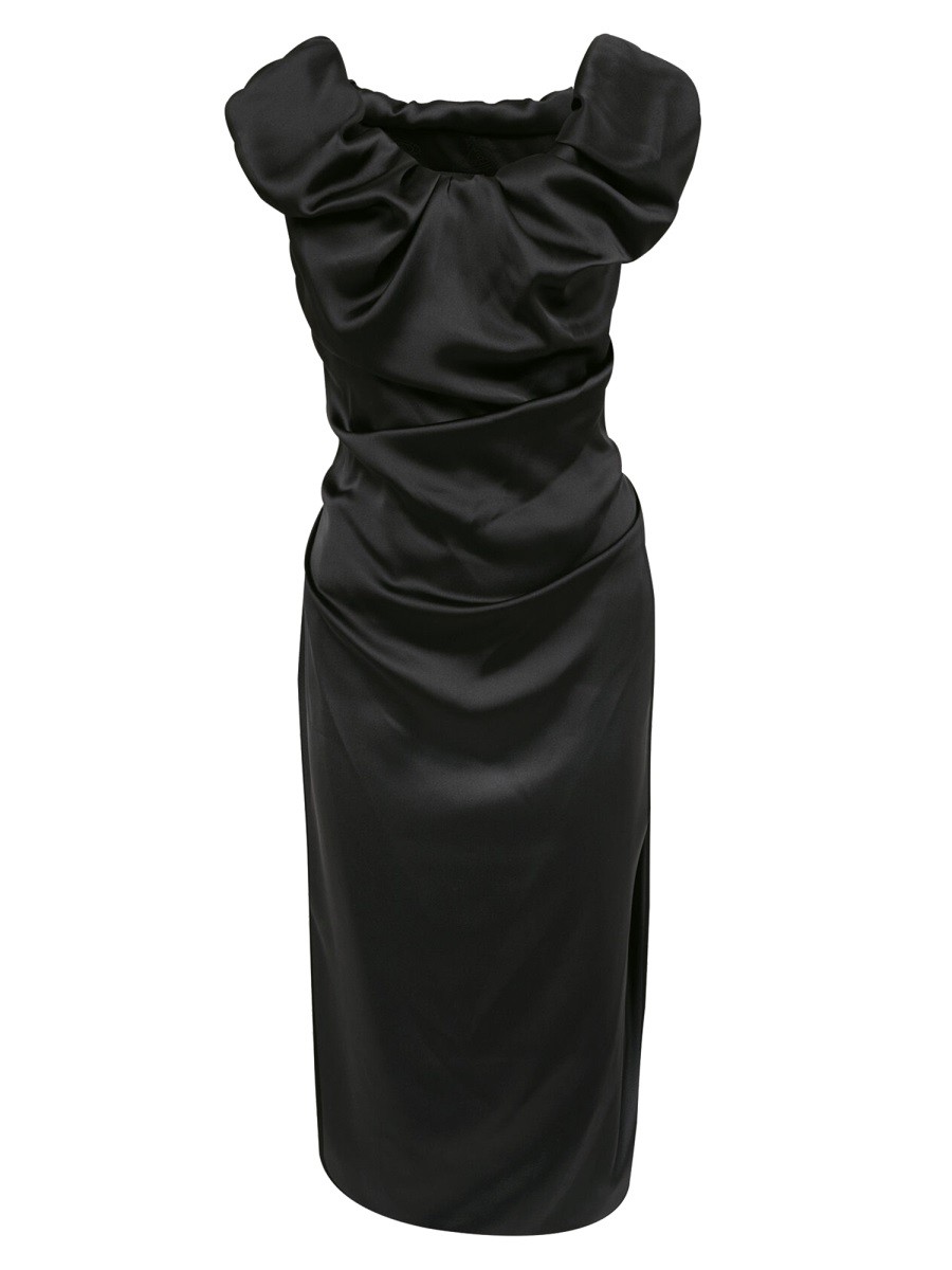 Explore the authentic Vivienne Westwood women's "GINNIE AMBER" DRESS in Black