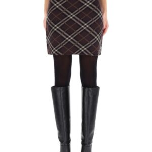 Discover the authentic Burberry women's "GINNY" SKIRT in Brown