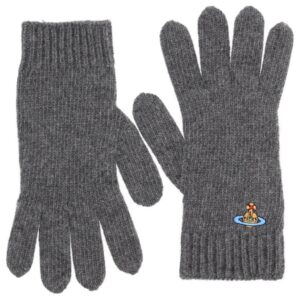 Explore the authentic Vivienne Westwood women's GLOVES WITH ORB EMBROIDERY in Grey