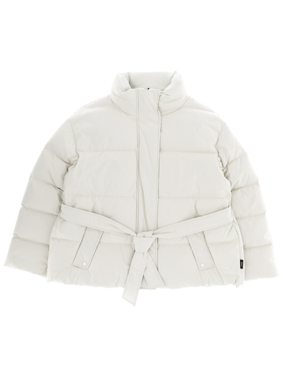 Elevate your look with the LAMINAR women's GORETEX JACKET in Ivory