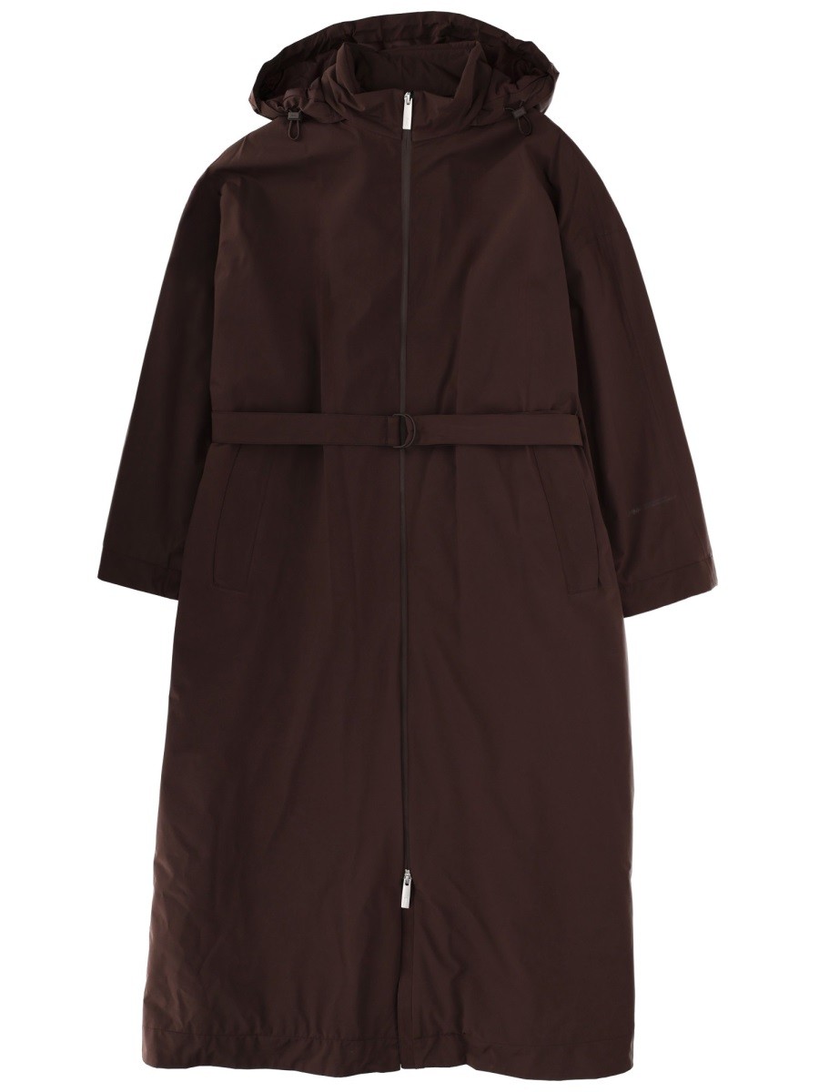 Refresh your wardrobe with the LAMINAR women's "GORETEX" TRENCH COAT in Brown