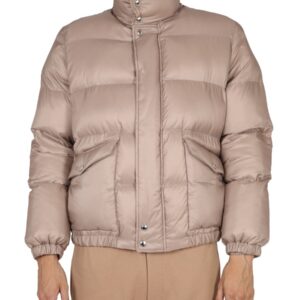 Explore the authentic Alexander Mcqueen men's GRAFFITI LOGO PRINT DOWN JACKET in beige