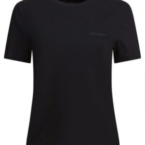 Explore the authentic JACQUEMUS women's GROSGRAIN SHORT SLEEVE T-SHIRT in Black