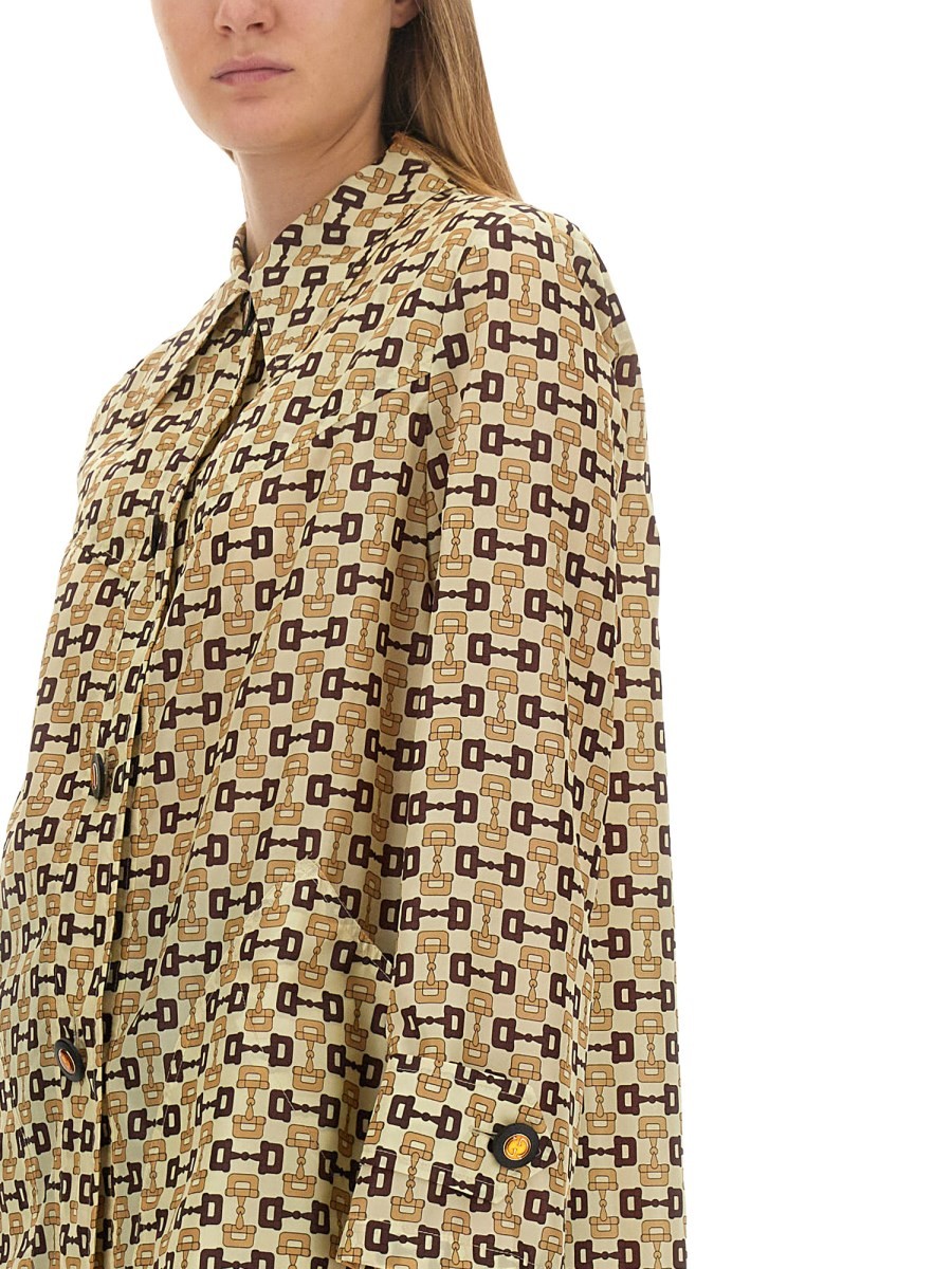 GUCCI HORSEBIT PRINT COAT - Image 4