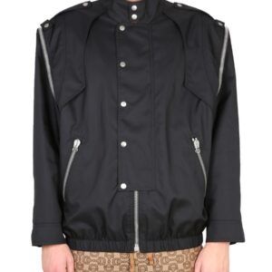 Refresh your wardrobe with the Gucci men's "GUCCI METAMORPHOSIS" JACKET in Black