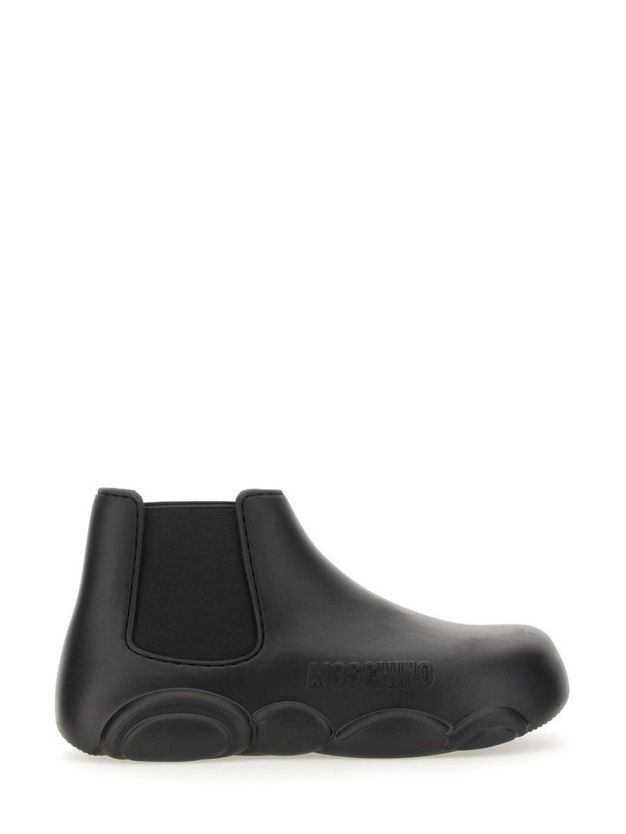 Discover the authentic Moschino women's GUMMY BEAR BOOT in Black