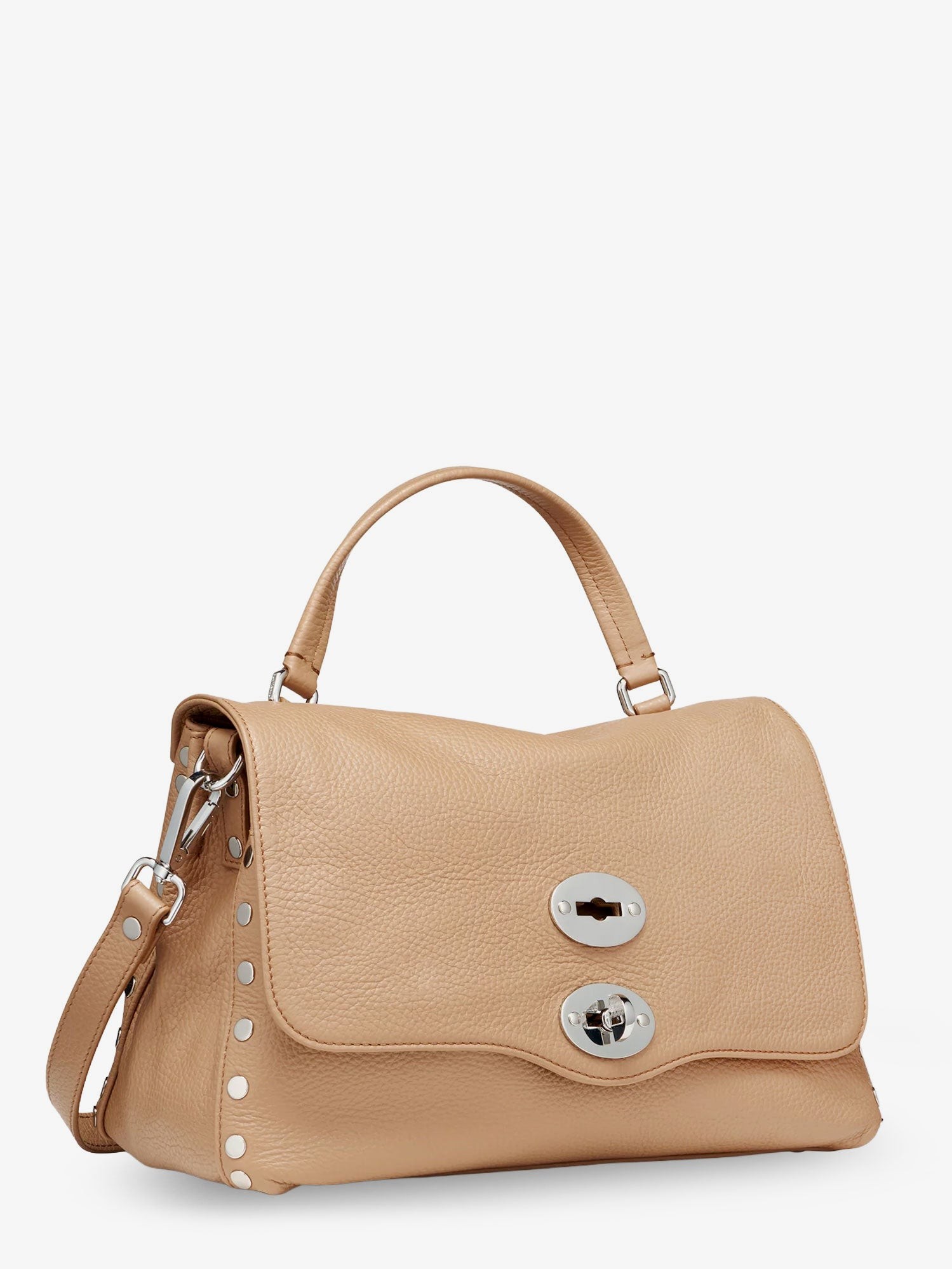 ZANELLATO – Hammered leather Postina Daily crossbody bag : Color - Brown, Size - UNI - Image 3