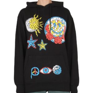 Discover the authentic MARKET unisex HAND DRAWN VARSITY SWEATSHIRT in Black