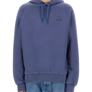Refresh your wardrobe with the PS BY PAUL SMITH men's "HAPPY" HOODIE in Blue