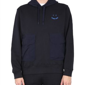Refresh your wardrobe with the PS BY PAUL SMITH men's "HAPPY" SWEATSHIRT in Blue