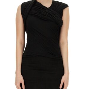 Elevate your look with the RICK OWENS women's "HARNESS T" TOP in Black