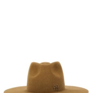 Refresh your wardrobe with the RUSLAN BAGINSKIY women's HAT WITH LOGO in beige