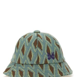 Discover the authentic NEEDLES men's HAT WITH PRINT in Azure