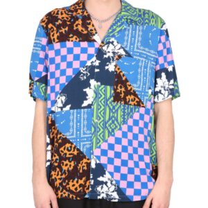 Explore the authentic MARCELO BURLON COUNTY OF MILAN men's HAWAII MIX & MATCH SHIRT in Blue